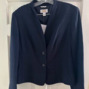 Talbots Dark Blue Wms Jacket Size 8 NWT